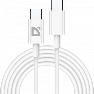 Кабель DEFENDER (87537) USB F182 TypeC-TypeC 2м, белый, фото 