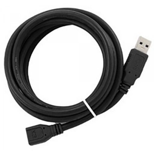 Кабель EXPLOYD EX-K-1481 удлинитель USB/USB-A/2.0/чёрный/3M, фото 