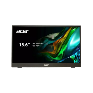 Монитор Монитор/ Acer PM161QJbmiuux 15,6'', UltraThin Black, 16:9, IPS, 1920x1080, 6ms, 250cd, 60Hz, mini HDMI, 2xType-C, Speakers 1Wx2, FreeSync, HDR 10, Vesa:100x100, фото 