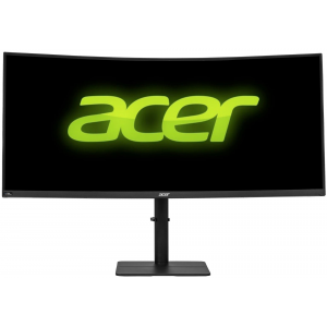 Монитор Монитор/ Acer CZ342CURVbmiphuzx 34'', ZeroFrame, Curved 1000R, Black, 21:9, VA, 3440x1440, 0,5ms, 300cd, 180Hz, HDMI(2.0), DP(1.4), Type-C(65W), USB2.0, USB-B (2up 2down), Speakers 3Wx2, FreeSync Premium, HDR 10, hadj 110, Vesa:100x100, фото 