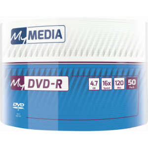 Диск DVD-R MyMedia 4.7Gb 16x Pack wrap (50шт) (69200), фото 
