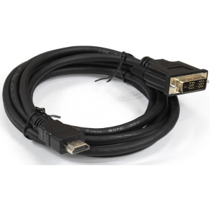 Кабель Exegate EX284893RUS HDMI-DVI ExeGate EX-CC-HDMIM-DVIM-1.8 (19M/19M, single link, 1,8м,позолоченные контакты), фото 