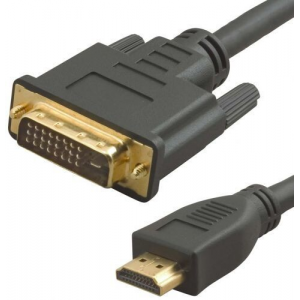 Кабель аудио-видео Lazco WH-141 HDMI (m)/DVI-D(m) 15м. Позолоченные контакты черный (WH-141(15M)), фото 