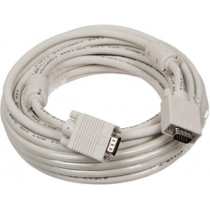 Кабель VGA Buro CAB016S-10M VGA HD15 (m)/VGA HD15 (m) 10м феррит.кольца, фото 