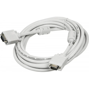 Кабель VGA Buro CAB016S-5M VGA HD15 (m)/VGA HD15 (m) 5м феррит.кольца, фото 
