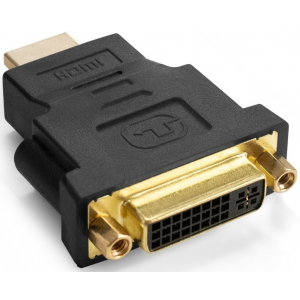 Переходник DVI-D-HDMI ExeGate EX-HDMI-DVI-3 (25F/19M, v 1.4b, позолоченные контакты, экран), фото 