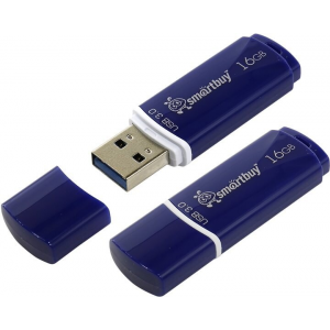 Флеш Диск USB 3.0 Flash Drive 16GB Smartbuy Crown Blue (SB16GBCRW-Bl), фото 