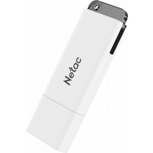 Флеш-накопитель Netac U185 NT03U185N-256G-32WH USB 3.2 Gen1 256GB white/black, фото 