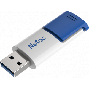 Флеш диск Netac U182 Blue USB3.0 Flash Drive 32GB [NT03U182N-032G-32BL], выдвижной, фото 