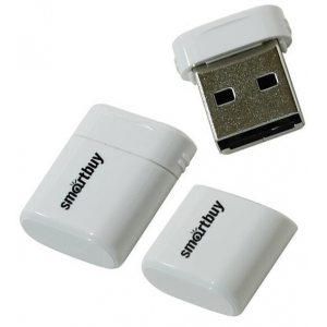 Флеш карта USB 2.0 Flash Drive 32GB Smartbuy LARA White (SB32GBLARA-W), фото 