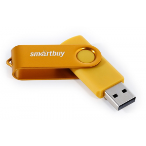 Флеш -накопитель Smartbuy (SB064GB2TWY) UFD 2.0 064GB Twist Yellow желтый, фото 