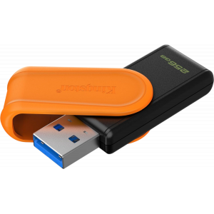 Флеш Диск Kingston 256GB DataTraveler Exodia S DTXS/256GB USB3.0 оранжевый/черный, фото 