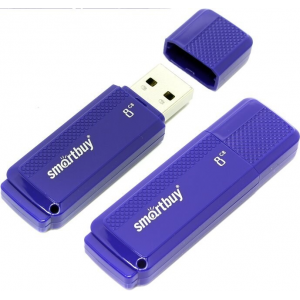 Флешка USB Smartbuy USB 2.0 8Gb Dock Blue, фото 