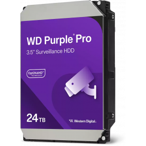 Жесткий диск WD SATA-III 24TB WD241PURP Purple Pro (7200rpm) 512Mb 3.5", фото 