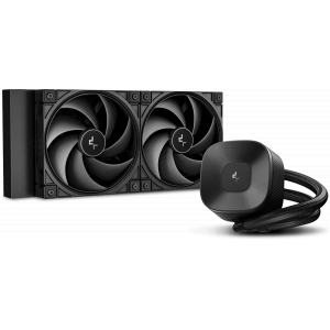 Система водяного охлаждения Deepcool LE240 V2 Zero Dark Soc-AM5/AM4/1200/1700/1851 черный 4-pin 28.2-31.6dB Al 220W 1359gr Ret (R-LE240ZERO-BKLNMD-G-1), фото 