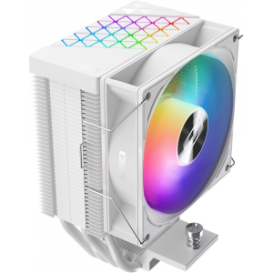 Кулер для процессора Кулер для процессора/ CPU Cooler PCCooler R400 ARGB WH (180W, 4-pin PWM, 133mm, Al/Cu, 4x6mm, ARGB, 1x92mm, 40.94CFM, 30dBA, 2200RPM, S: 1851/1700/1200/115X, AM5/AM4, white), фото 