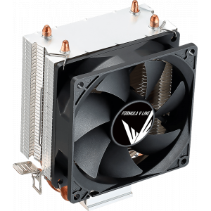 Устройство охлаждения (кулер) Aerocool Formula Ice Boid 2PSDB черный 90мм алюминий+медь 2100rpm 34db 4-pin 90W 135мм, фото 