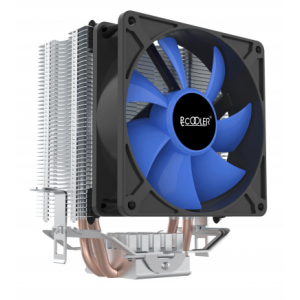 Кулер для процессора CPU Cooler PCCooler S93 V2 (100W, 3-pin, 125mm, Al/Cu, 2x6mm, 1x92mm, 48CFM, 22dBA, 2200RPM, S: 1700/1200/115X, AM5/AM4, silver, black), фото 