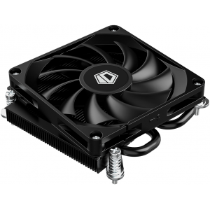 Кулер для процессора ID-COOLING IS-23i BLACK LGA1851/1700/1200/115X низкопрофильный высота 23mm (48шт/кор, TDP 45W, PWM, 2 тепл.трубки, медная база, FAN 80mm) BOX, фото 