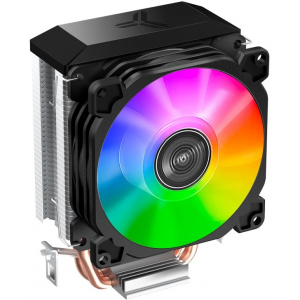 Кулер для процессора Кулер для процессора/ CPU Cooler JONSBO CR-1200E (95W, 3-pin, 128mm, Al/Cu, 2x6mm, FRGB, 1x92mm, 36CFM, 26.5dBA, 2000RPM, S: 1700/1200/115X, AM4/AM5 Black), фото 