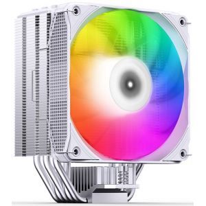 Кулер для процессора Кулер для процессора/ CPU Cooler JONSBO PISA A5 ARGB (265W, 4-pin PWM, 153mm, Al/Cu, 5x6mm, ARGB, 1x120mm, 81.27CFM, 36.8dBA, 1850RPM, S: 1851/1700/1200/115X, AM4/AM5 White), фото 