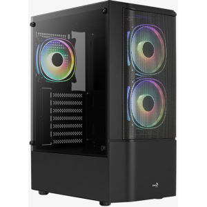 Корпус ATX Aerocool / Formula Quantum Mesh-G-BK-v3 4710562758580 черный, без БП, USB 3.0, 2*USB 2.0, HD Audio, фото 