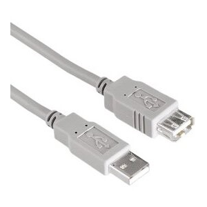Кабель удлинительный USB 2.0 A (M) - A (F), 1.5м, HAMA H-53725, фото 