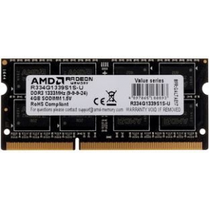 Оперативная память SO-DIMM AMD DDR3 4Gb 1333MHz R334G1339S1S-U, фото 