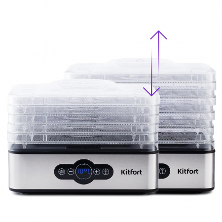 Сушка для фруктов и овощей Kitfort KT-1914 черный, фото , изображение 6