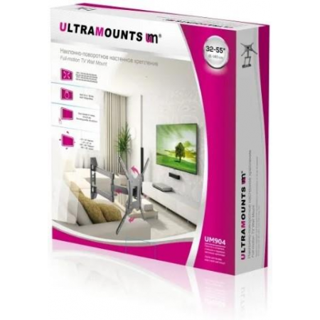 Кронштейн для телевизора Ultramounts UM 904 черный, фото , изображение 3