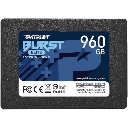 SSD Patriot Burst Elite 960Gb PBE960GS25SSDR, фото 