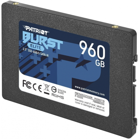 SSD Patriot Burst Elite 960Gb PBE960GS25SSDR, фото 