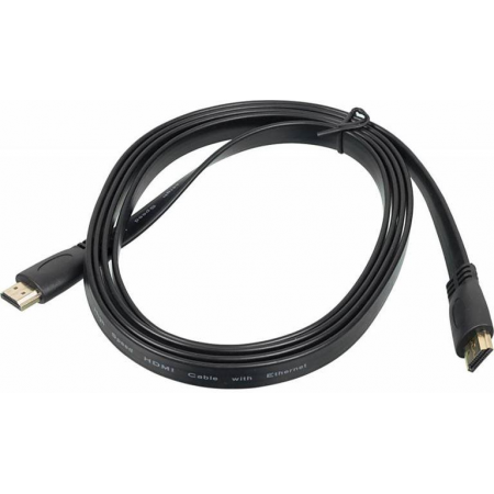 Кабель видео High Speed ver.1.4 Flat HDMI (m)/HDMI (m) 2м. черный, фото 