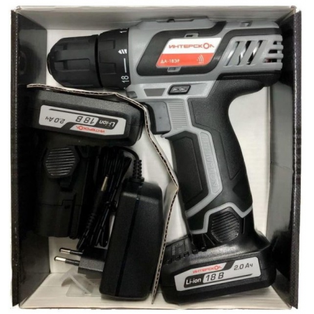 Аккумуляторная дрель-шуруповерт Интерскол ДА-18ЭР Промо Li-Ion 18 В 2 А·ч х2 экокейс (436.2.2.20), фото , изображение 3