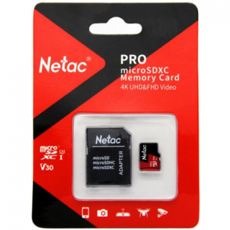 Карта памяти 32Gb Netac P500 Extreme  Pro + adapter (NT02P500PRO-032G-R), фото 