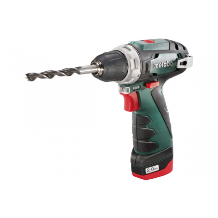 Аккумуляторная дрель-шуруповерт Metabo PowerMaxx BS Basic, 12 В, 2.0 А·ч х2, коробка, фото , изображение 2