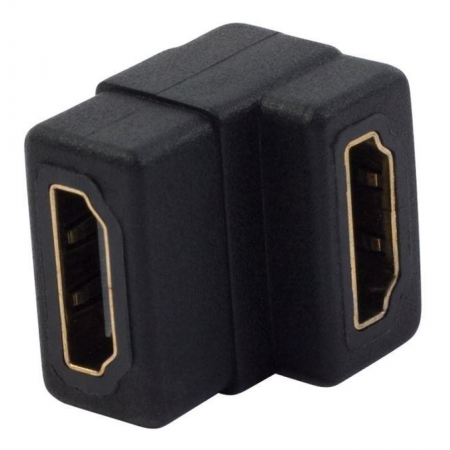Адаптер аудио-видео HDMI (f)/HDMI (f) черный, фото 
