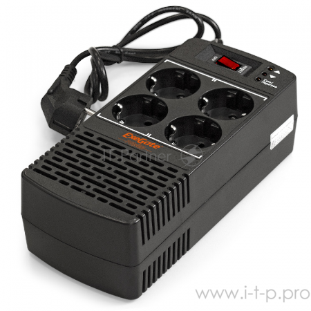 Стабилизатор ExeGate Power AD5000-600 (600VA/300W, диапазон 150...280В, 4 евророзетки), фото , изображение 2