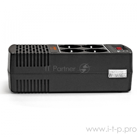 Стабилизатор ExeGate Power AD5000-600 (600VA/300W, диапазон 150...280В, 4 евророзетки), фото , изображение 4