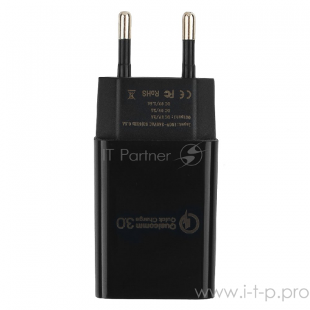 Адаптер питания Cablexpert MP3A-PC-17, QC 3.0, 100/220V - 1 USB порт 5/9/12V, черный, фото , изображение 6