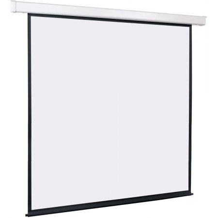 Экран [LMC-100105] с электроприводом Lumien Master Control 244x244 см Matte White FiberGlass черн. кайма по периметру, фото 