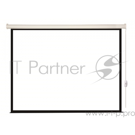 Экран с электроприводом Lumien Eco Control 165x240 см (раб. область 131х232 см) Matte White черная кайма по периметру 16:9, фото 