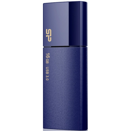 USB Flash накопитель 16Gb Silicon Power Blaze B05 Blue (SP016GBUF3B05V1D), фото 