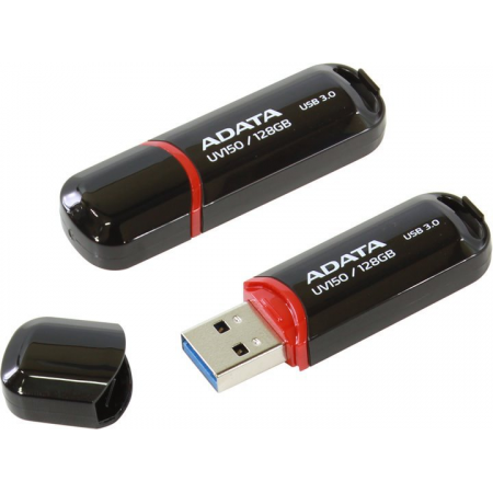 USB Flash накопитель 128Gb ADATA UV150 Black, фото 