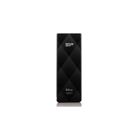 Флеш Диск Silicon Power 64Gb Blaze B20 SP064GBUF3B20V1K USB3.0 черный, фото 