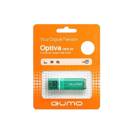 USB Flash накопитель   16Gb QUMO Optiva 01 Green, фото 