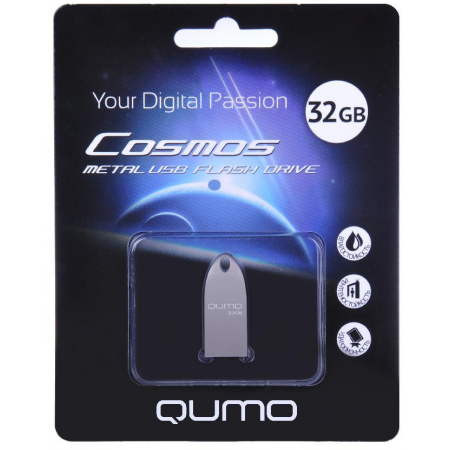 USB Flash накопитель 32Gb QUMO Cosmos Silver, фото 