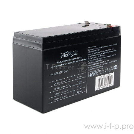 Аккумулятор для Источников Бесперебойного Питания Energenie BAT-12V7.2AH, фото , изображение 2