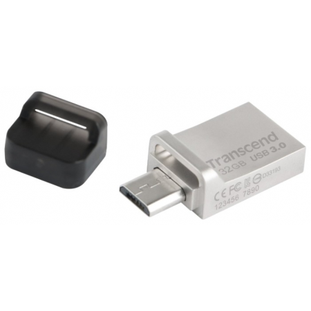 USB Flash накопитель 32Gb Transcend JetFlash 880 Silver (TS32GJF880S), фото 