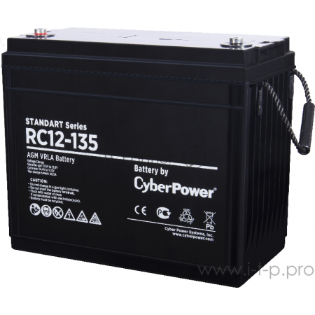Аккумуляторная батарея SS CyberPower RC 12-135 / 12 В 135 Ач Battery CyberPower Standart series RC 12-135 / 12V 135 Ah, фото , изображение 2
